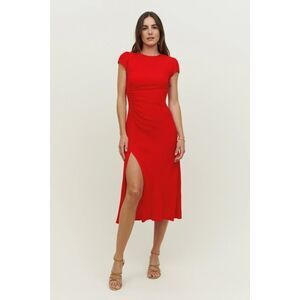 Reformation Frasier Dress in Cherry Red NWT Size 10P